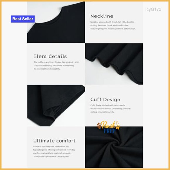 Soft Stretch Cotton Workout Crop Top for Strength Training - Picture 5 of 7